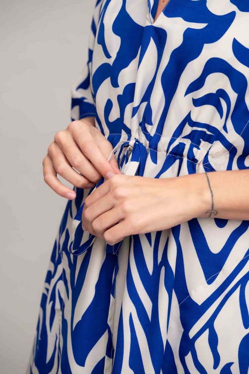 שמלת שמפניה - זברה כחול – תמונה 5