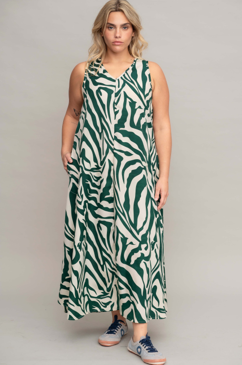 שמלת רוזמיארה - זברה ירוק – תמונה 2