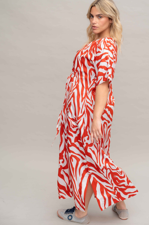 שמלת שמפניה - זברה אדום