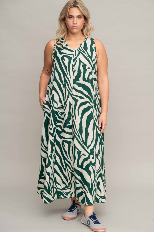 שמלת רוזמיארה - זברה ירוק – תמונה 3