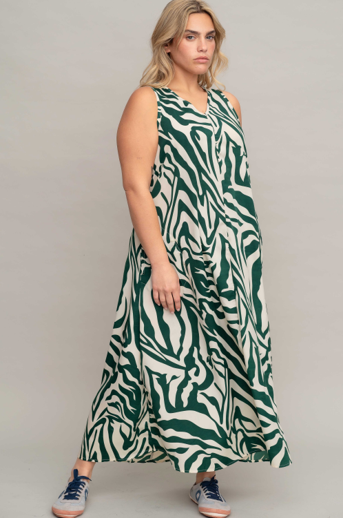 שמלת רוזמיארה - זברה ירוק – תמונה 4