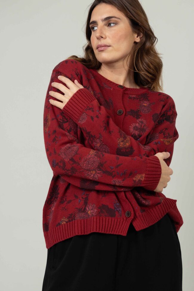 Alternative view of סריג Chanson  - אדמדם