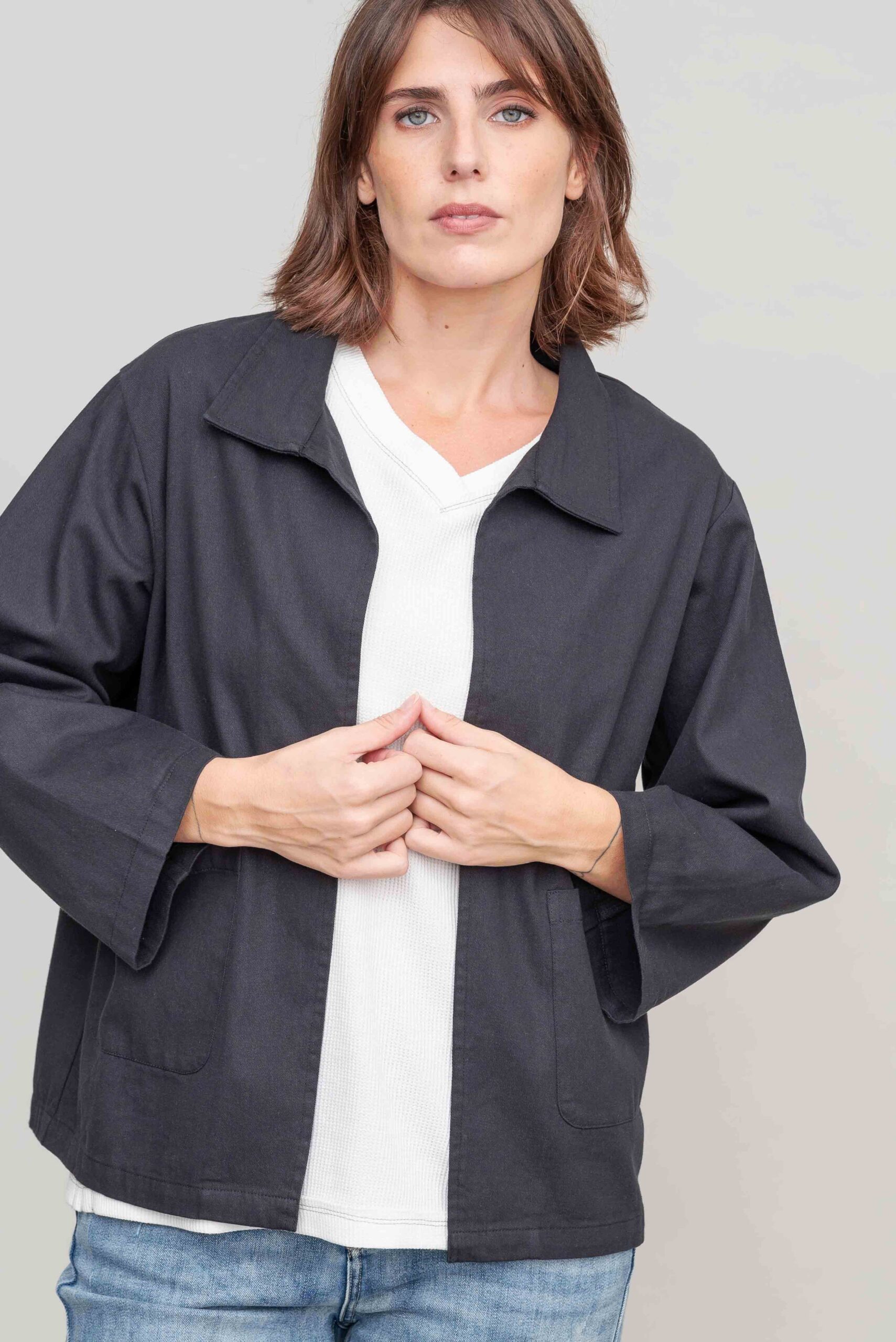 ז'קט קאבר - Black – תמונה 2