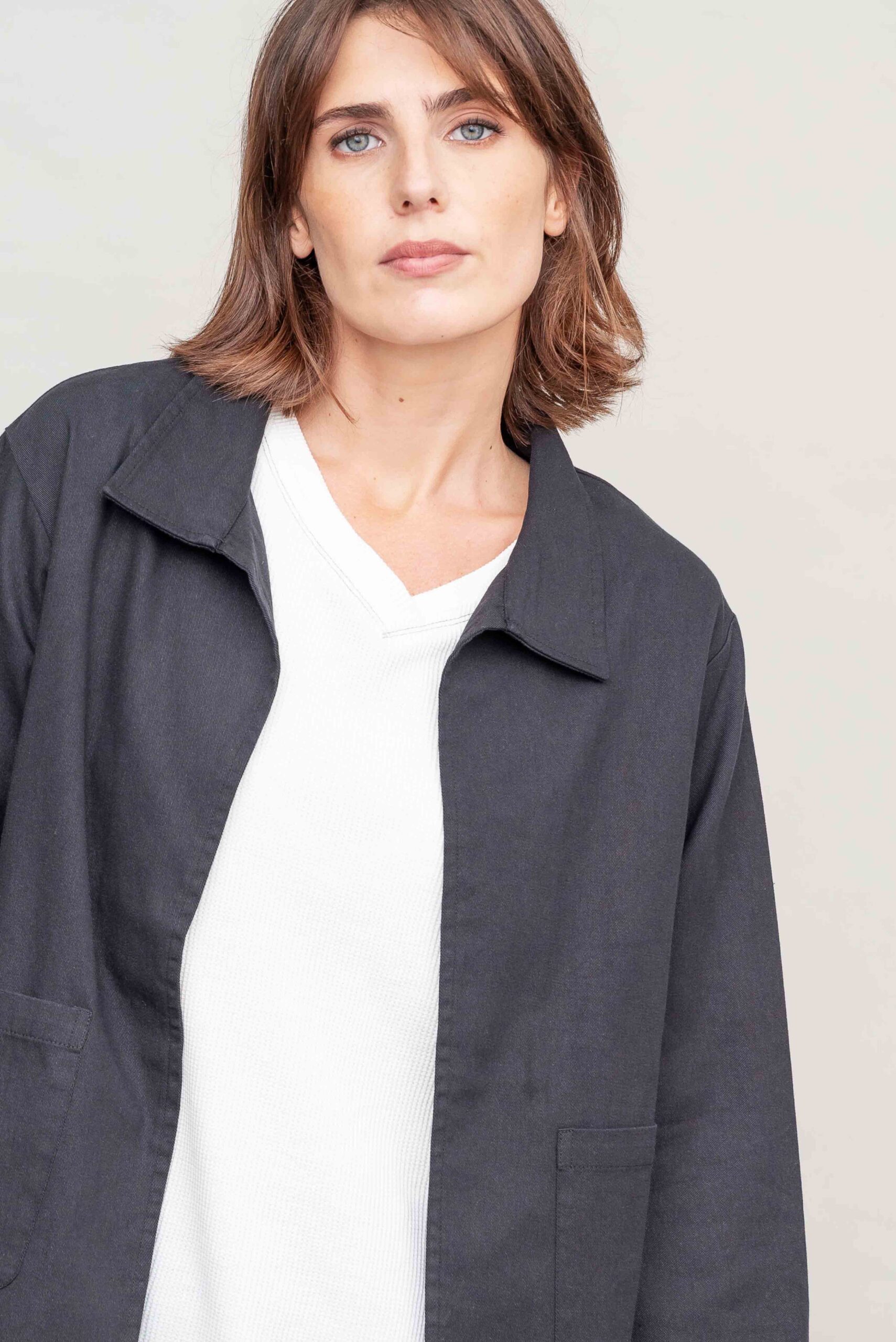 ז'קט קאבר - Black – תמונה 4