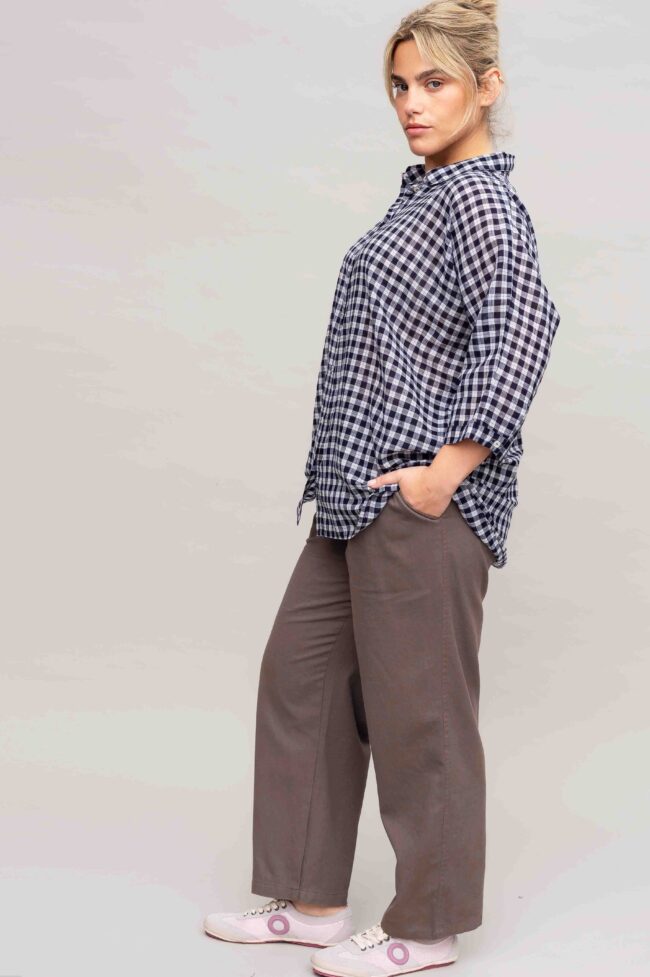 Alternative view of חולצת Vision - משבצות שחור