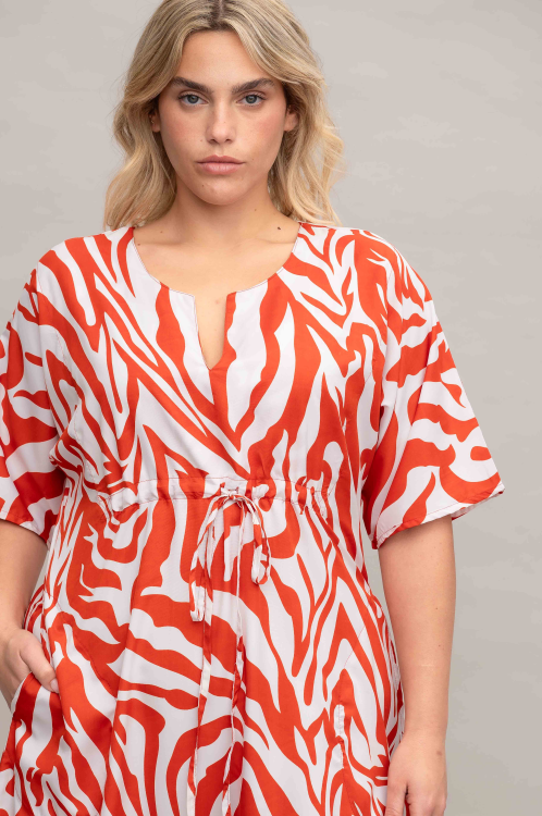 שמלת שמפניה - זברה אדום – תמונה 4