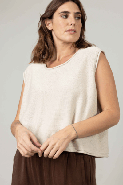 סריג Flake - שמנת