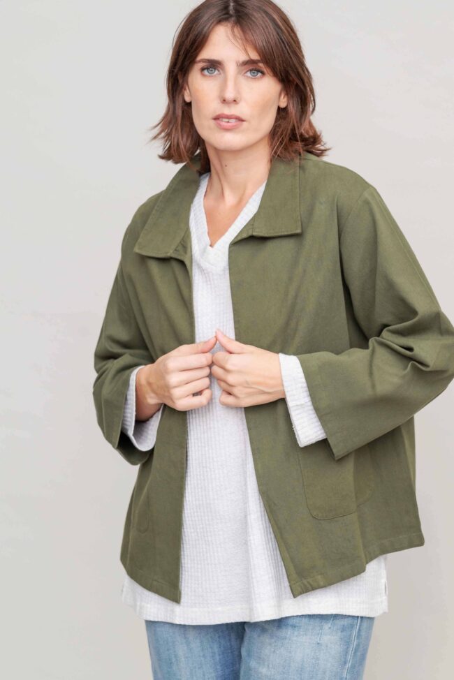 ז'קט קאבר - Greenish