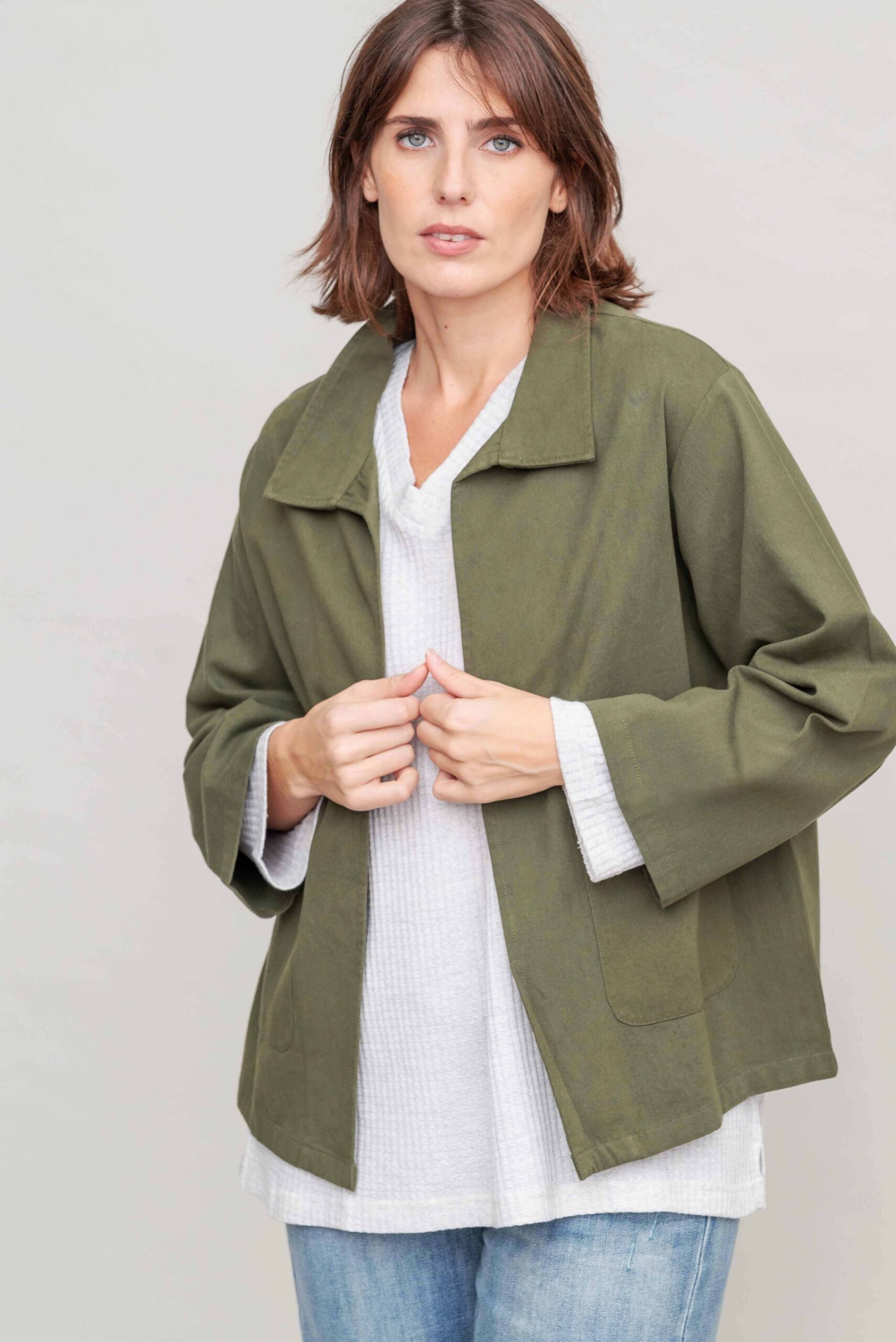 ז'קט קאבר - Greenish