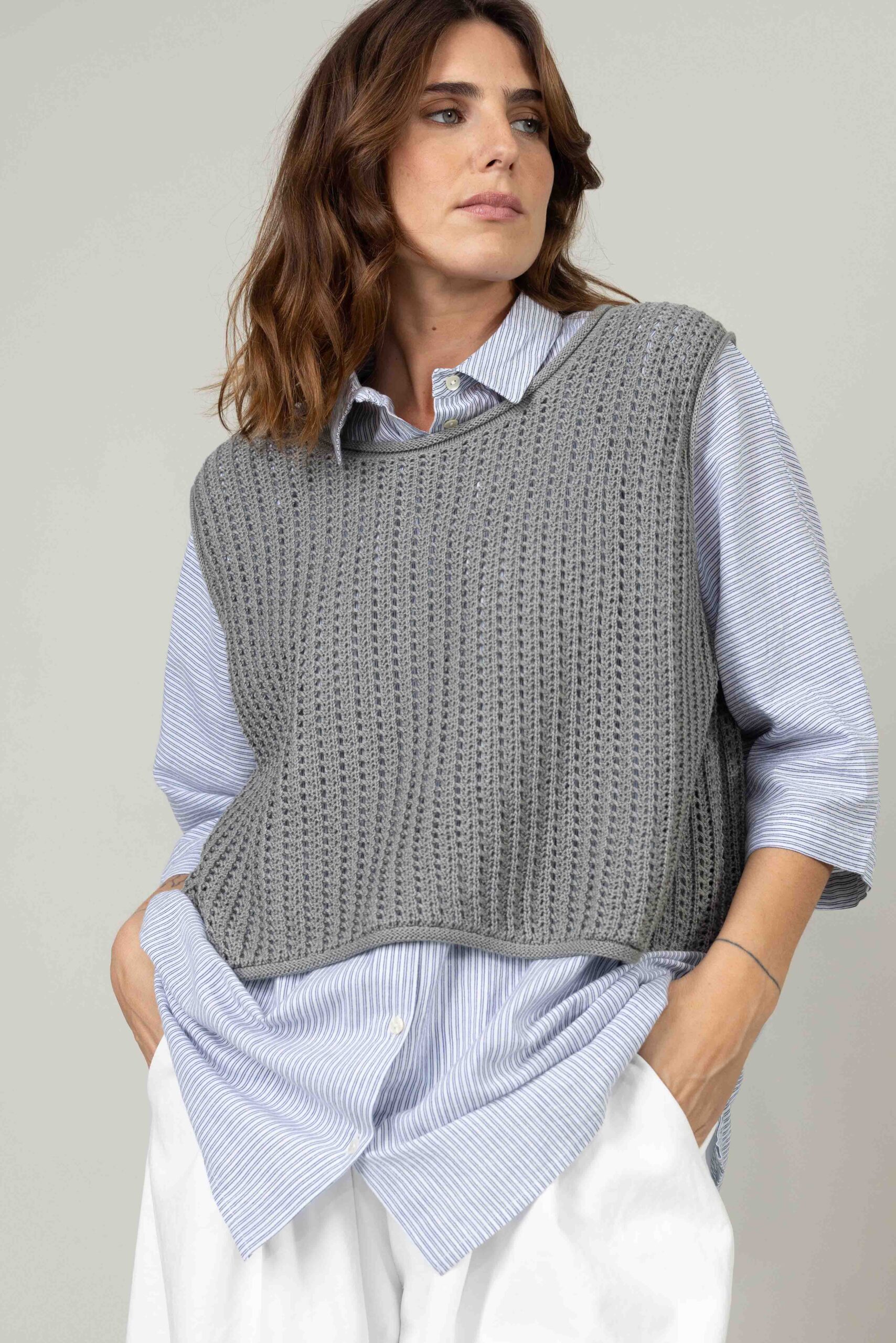 סריג Caramel - אפור